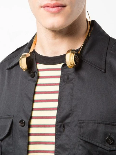 Shop Ambush Headphones Choker In Yellow