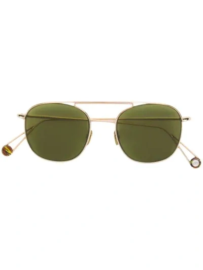 Shop Ahlem Tinted Square Sunglasses In Green