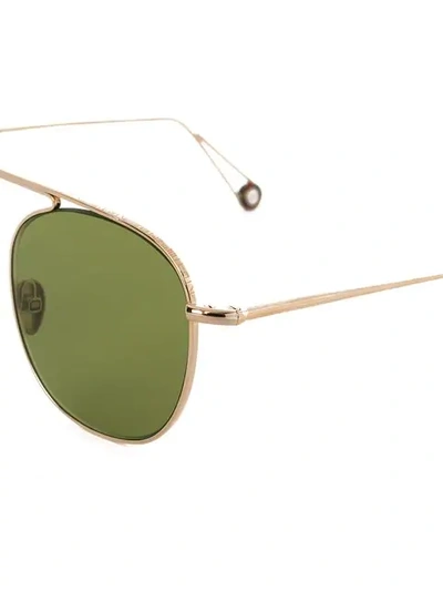 Shop Ahlem Tinted Square Sunglasses In Green