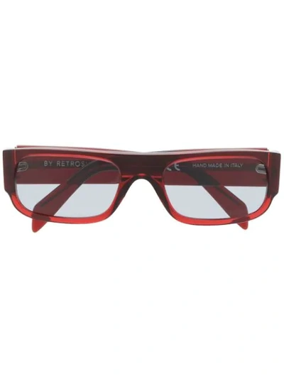 Shop Retrosuperfuture Smile Sunglasses In Red