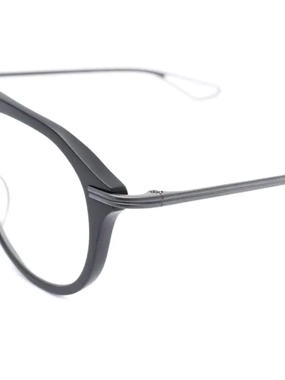 Shop Dita Eyewear Kohn Glasses In 01 Blk-blk