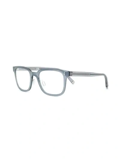 Shop Retrosuperfuture Rectangle Frame Glasses - Black