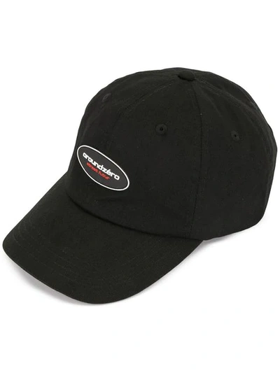 Shop Ground Zero Logo Patch Cap In Black
