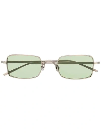 Shop Matsuda Rectangular Sunglasses In Metallic