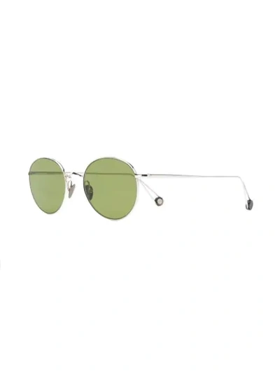 Shop Ahlem Round Frame Sunglasses In Silver