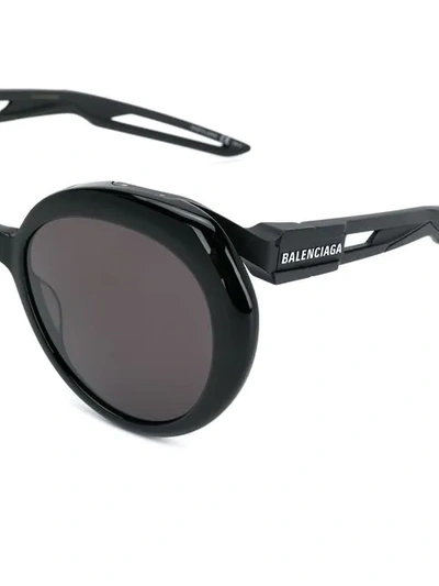 Shop Balenciaga Hybrid Sunglasses In 004