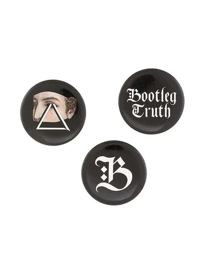 Shop Undercover Bootleg Truth Brooch In Multicolour