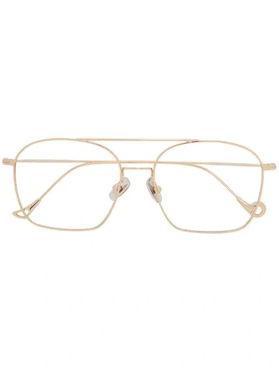 Shop Eyepetizer Andre Glasses In Metallic