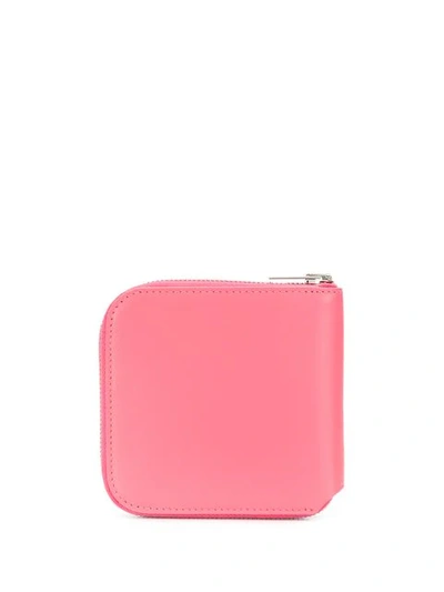 Shop Acne Studios Zippered Wallet - Pink