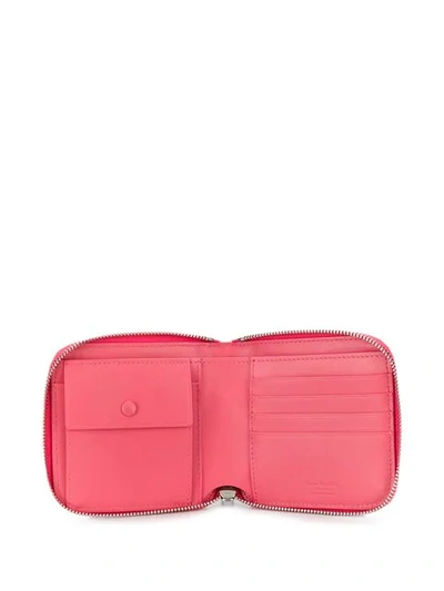 Shop Acne Studios Zippered Wallet - Pink