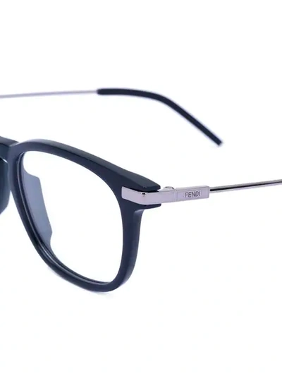Shop Fendi Urban Glasses In Blue