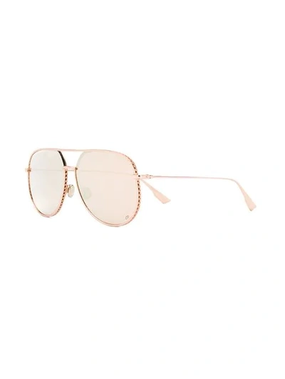 Shop Dior By  Sunglasses In Gold