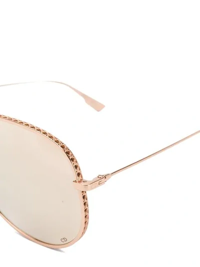 Shop Dior By  Sunglasses In Gold