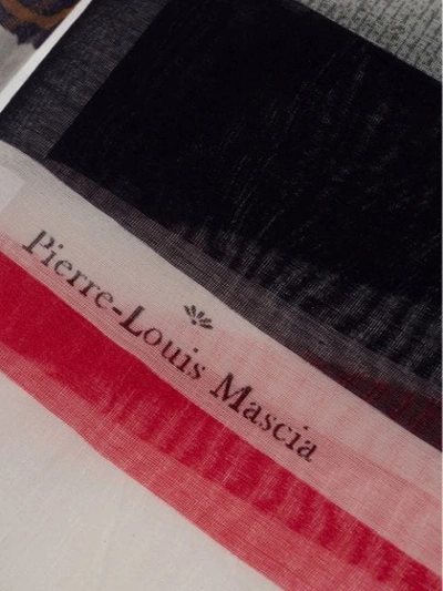 Shop Pierre-louis Mascia Printed Scarf - Red