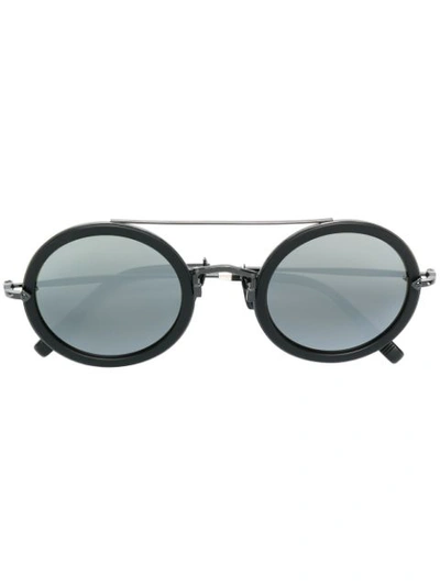 Shop Matsuda Round Frame Sunglasses - Black