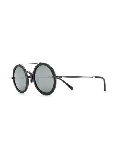 Shop Matsuda Round Frame Sunglasses - Black