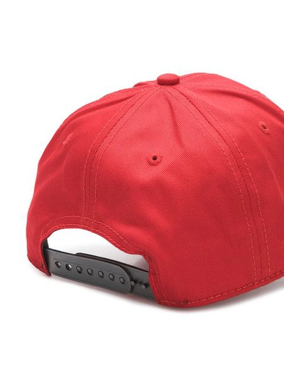 Shop Mcq By Alexander Mcqueen Logo Embroidered Cap In Red