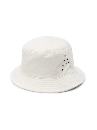Shop Acne Studios Buk A Twill Hat In White