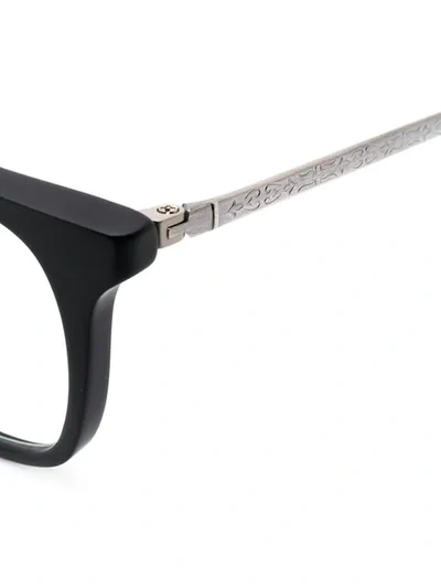 Shop Matsuda Square Shaped Glasses In Black