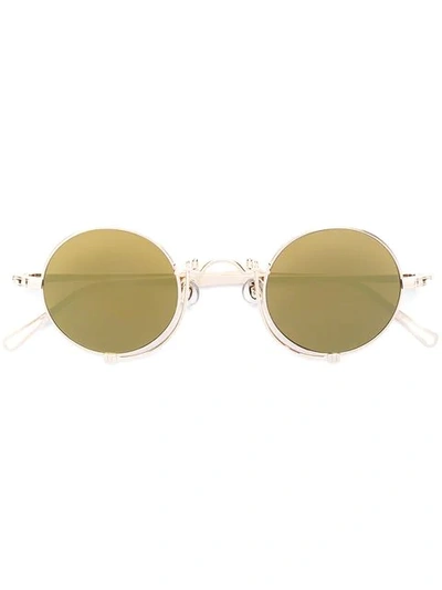 Shop Matsuda Round Shaped Sunglasses In Metallic