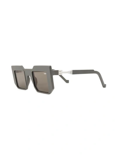 Shop Vava Square Frame Sunglasses In Grey