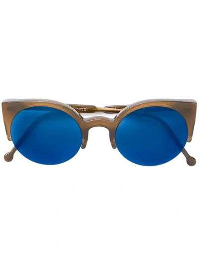 Shop Retrosuperfuture 'lucia' Sonnenbrille In Brown