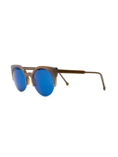 Shop Retrosuperfuture 'lucia' Sonnenbrille In Brown