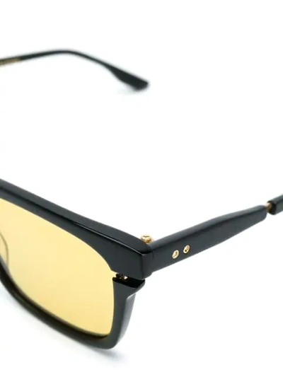Shop Dita Eyewear Avec Sunglasses In Yellow