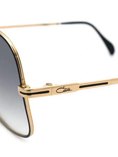 Shop Cazal 7253 Sunglasses In Metallic