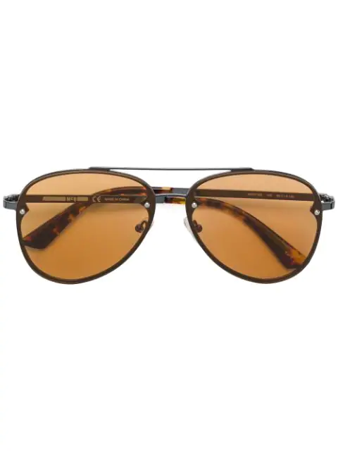 Mcq By Alexander Mcqueen Aviator Sunglasses In Brown | ModeSens