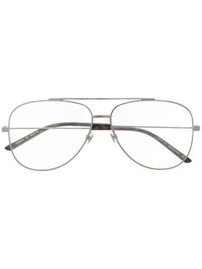 Shop Gucci Eyewear Aviator Glasses - Black