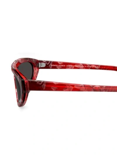 Shop Alain Mikli Aviator Thick Sunglasses In Red