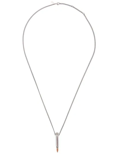 Shop Hues Bullet Pendant Necklace - Grey