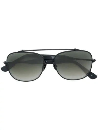Shop Westward Leaning Malcolm No Middle 05 Sunglasses In Black