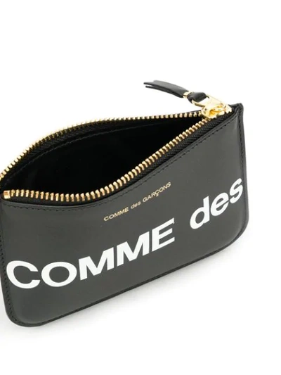 COMME DES GARÇONS WALLET HUGE LOGO WALLET - 黑色