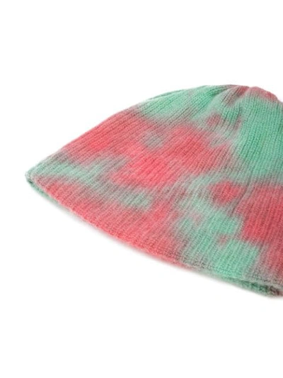 Shop The Elder Statesman Dyed Beanie Hat - Pink