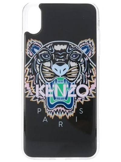 Shop Kenzo Tiger Print Phone Case - Black