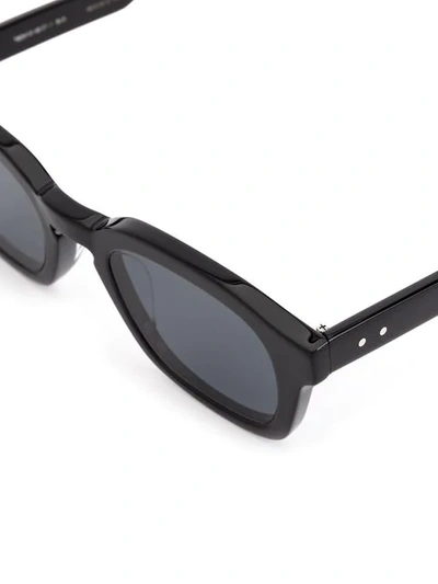 Shop Thom Browne Square Frame Sunglasses In Black