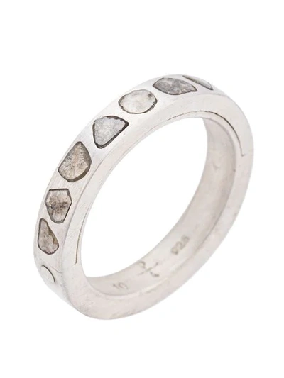 Parts Of Four Mega Pavé Sistema Ring In Metallic