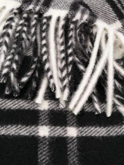 AMI ALEXANDRE MATTIUSSI 格纹围巾 - 黑色