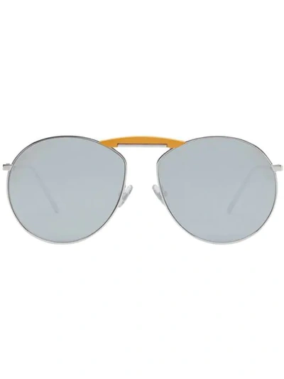 Shop Fendi X Gentle Monster Round Sunglasses In Grey