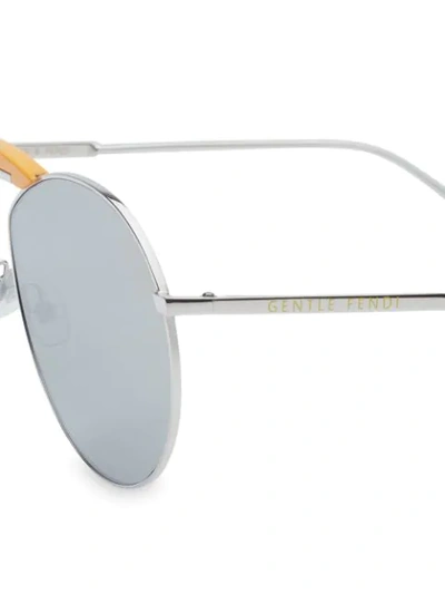 Shop Fendi X Gentle Monster Round Sunglasses In Grey