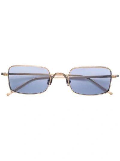 Shop Matsuda Square Frame Sunglasses In Gold