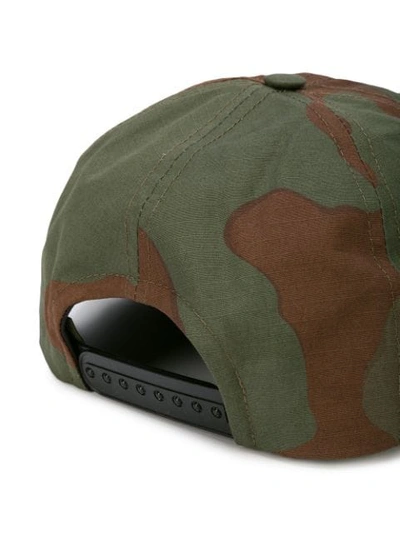 Shop Off-white Camouflage Print Cap In 9901 Camo