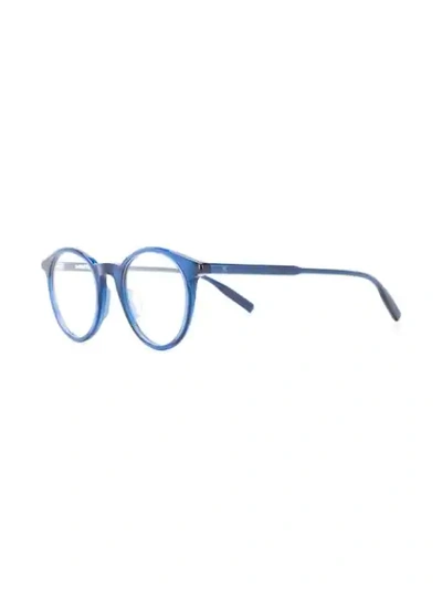 Shop Montblanc Mb0009o 003 Glasses In Blue