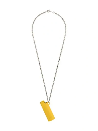 Shop Ambush Lighter Case Necklace - Yellow