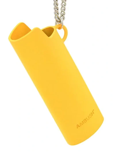 Shop Ambush Lighter Case Necklace - Yellow