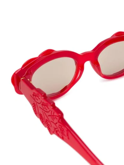 Shop Retrosuperfuture X Andy Warhol Cat Eye Sunglasses In Red