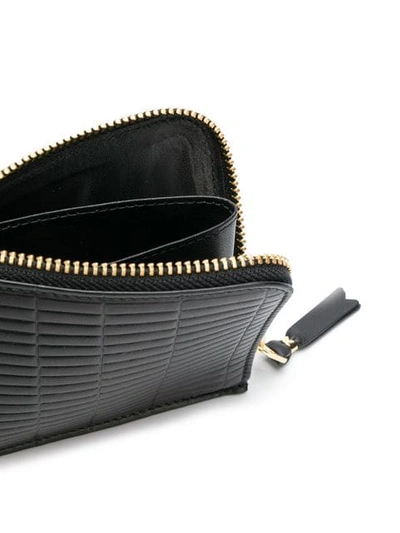 Shop Comme Des Garçons Curved Zip Wallet In Black