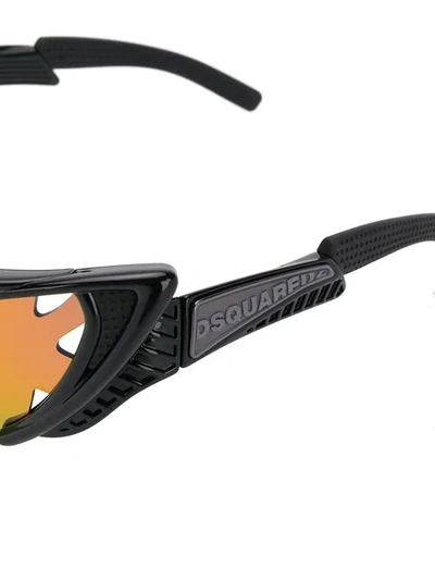 Shop Dsquared2 Band Sunglasses In Black